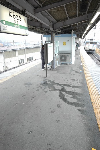 韮崎駅から出発