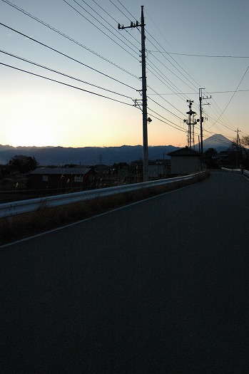 早朝の富士山