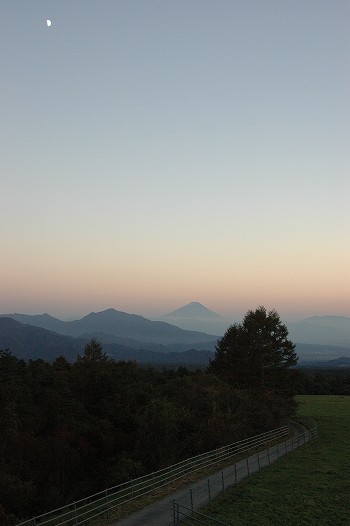 夕方の富士山